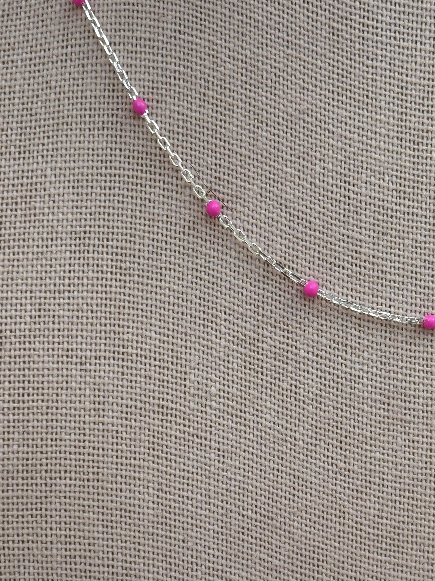 Pink Dove 12” Layering Chain (attaches to base chain)