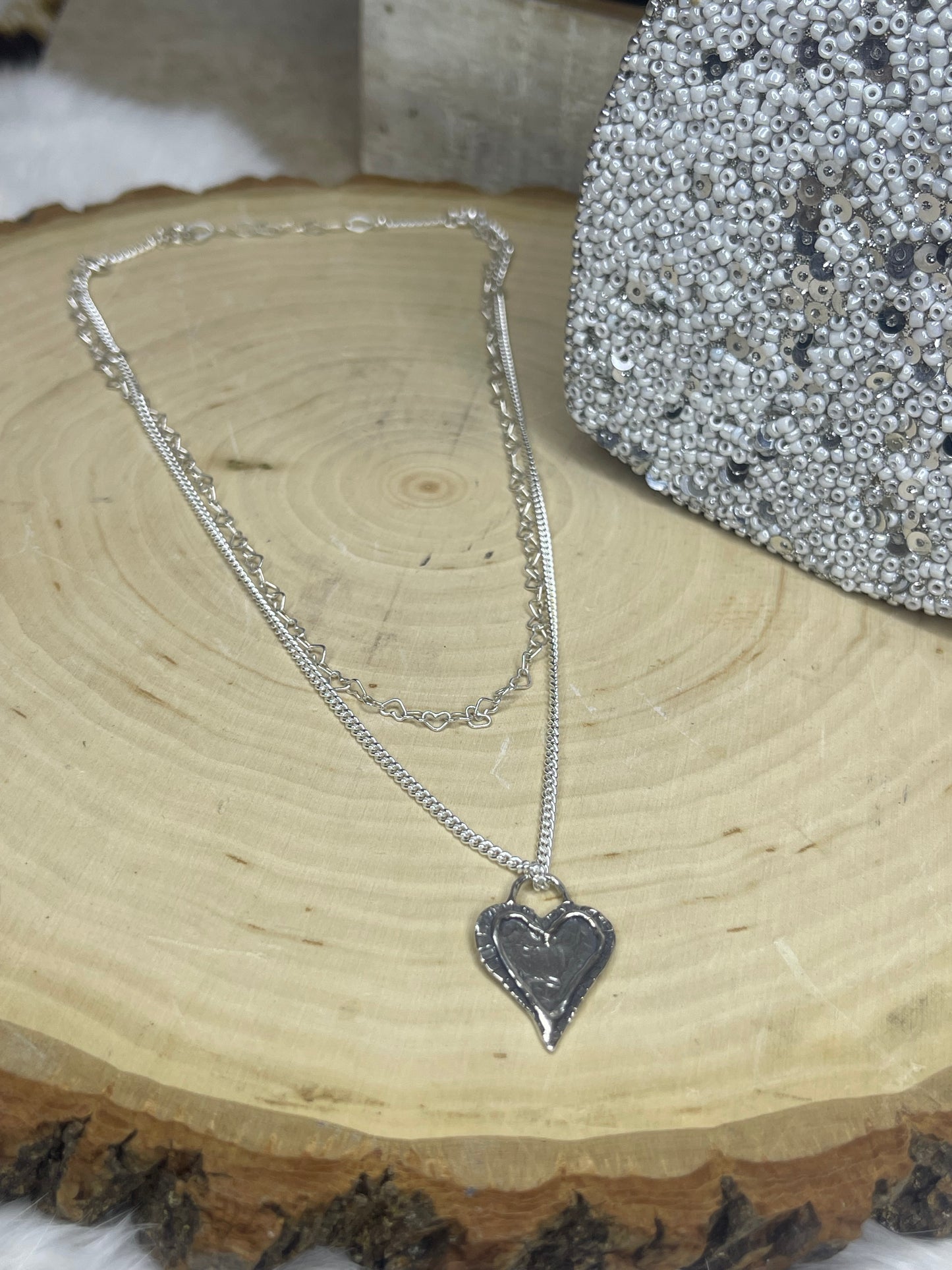 Halo Heart Necklace Bundle