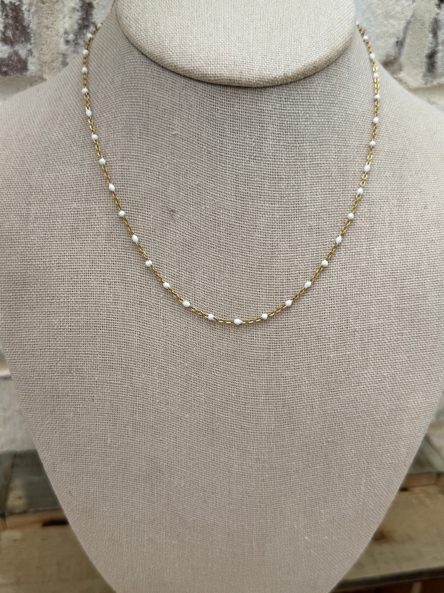White Dove 12” Layering Chain (attaches to base chain)