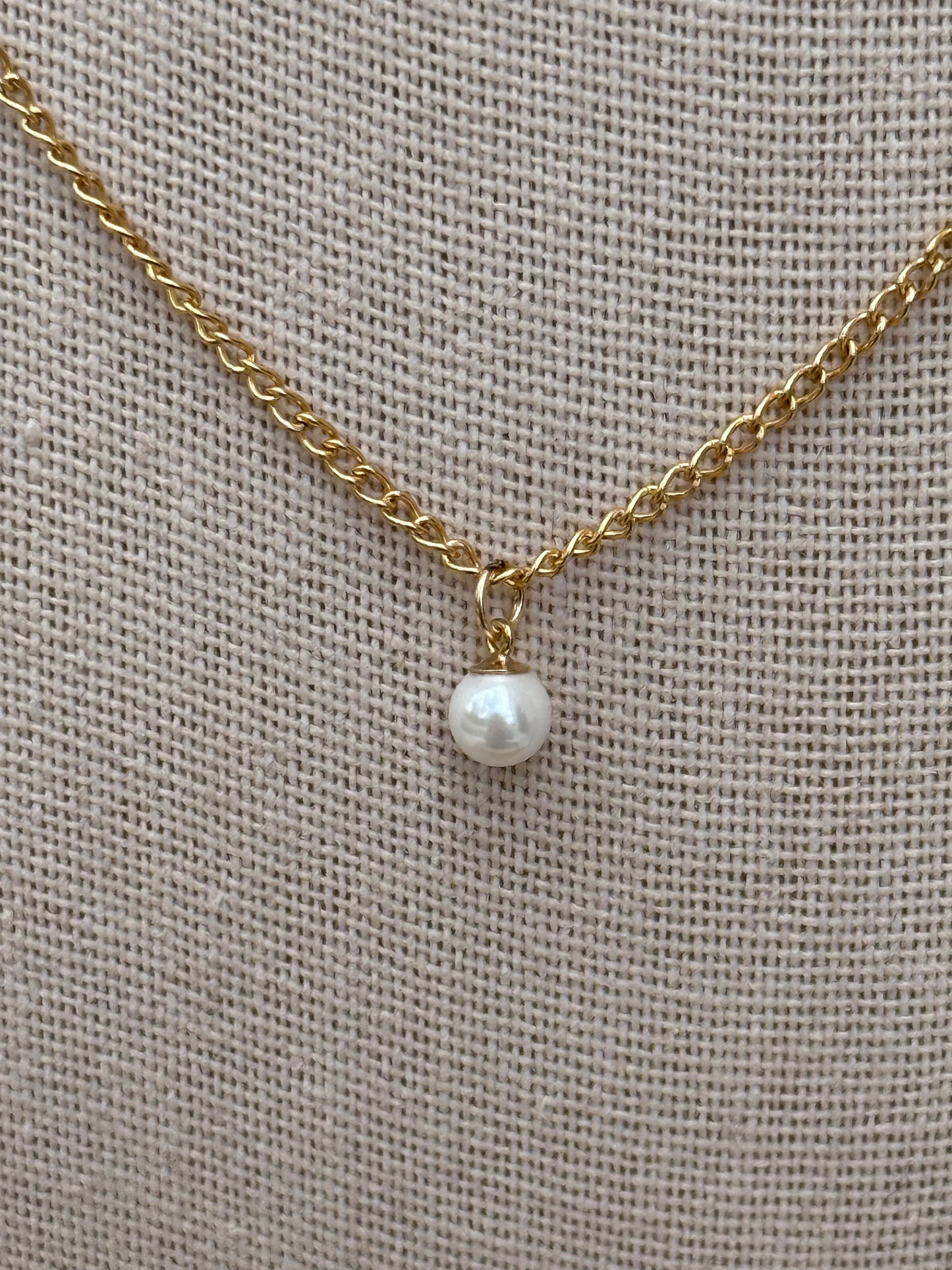Simple Grace Charm Base Necklace-14k GF