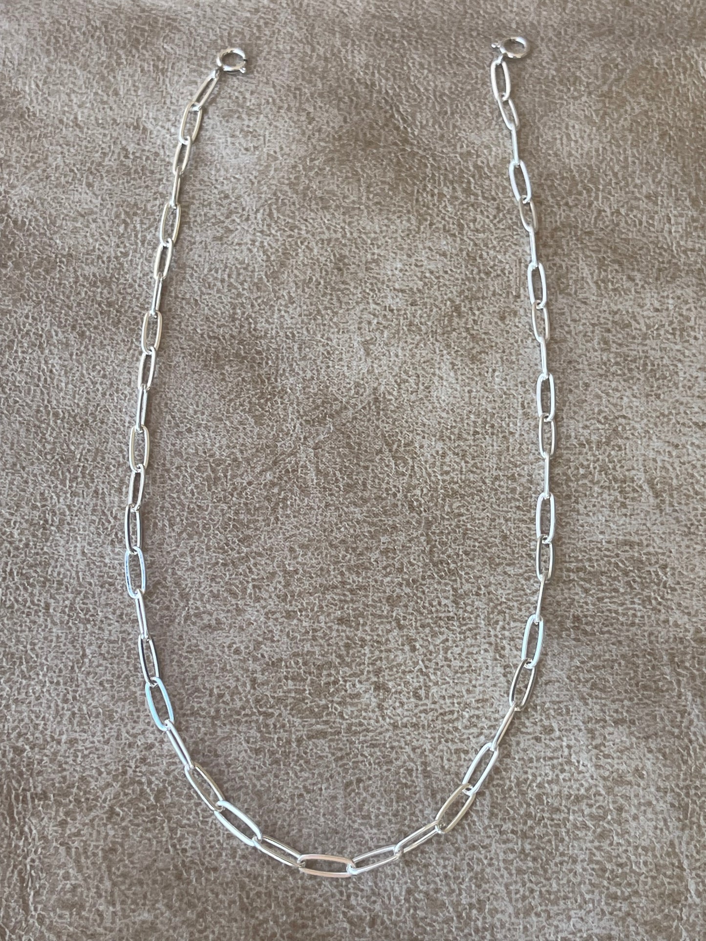 Paperclip Layering Chain Sterling Silver (base chain not included)