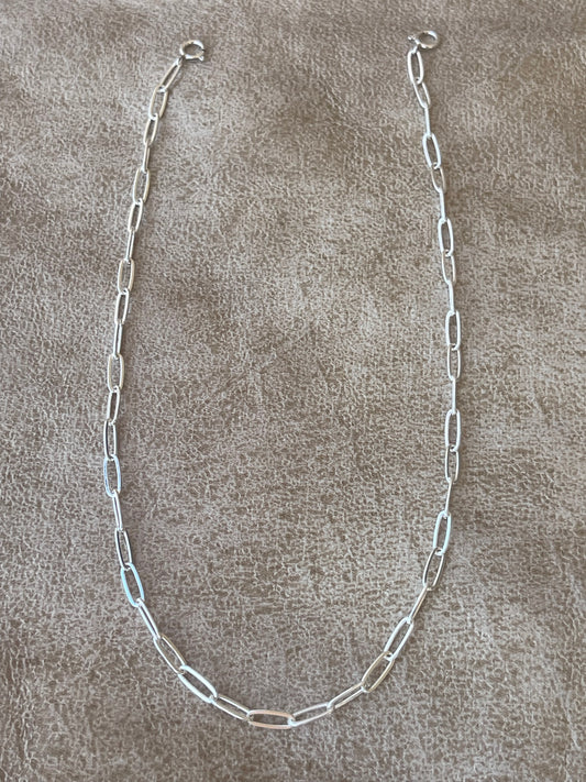 Paperclip Layering Chain Sterling Silver (base chain not included)