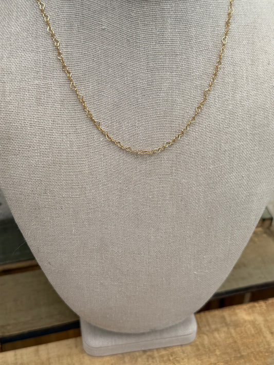 Linked in Love-14k GF 12” Layering Chain (attaches to base chain)
