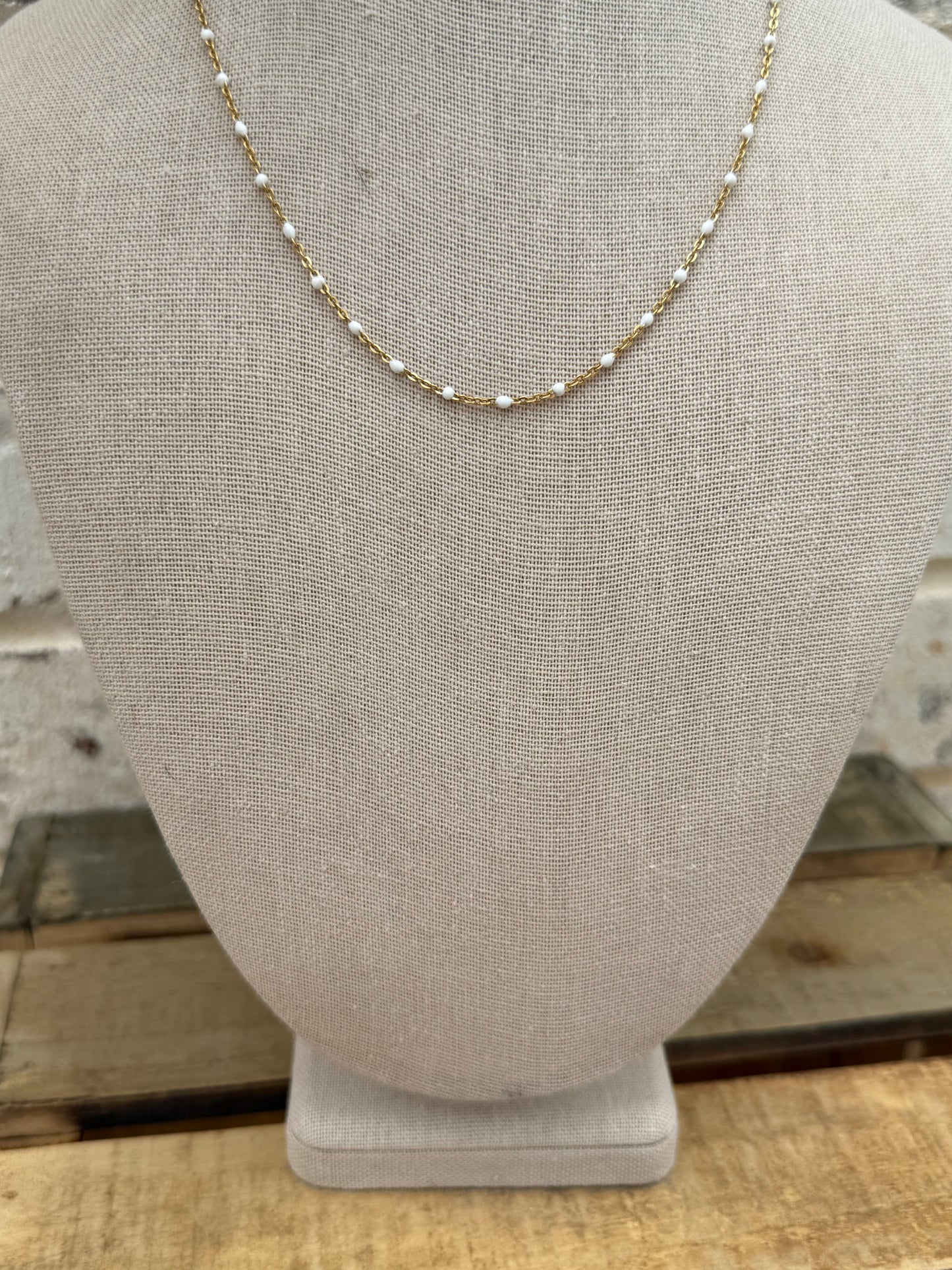 White Dove 12” Layering Chain (attaches to base chain)