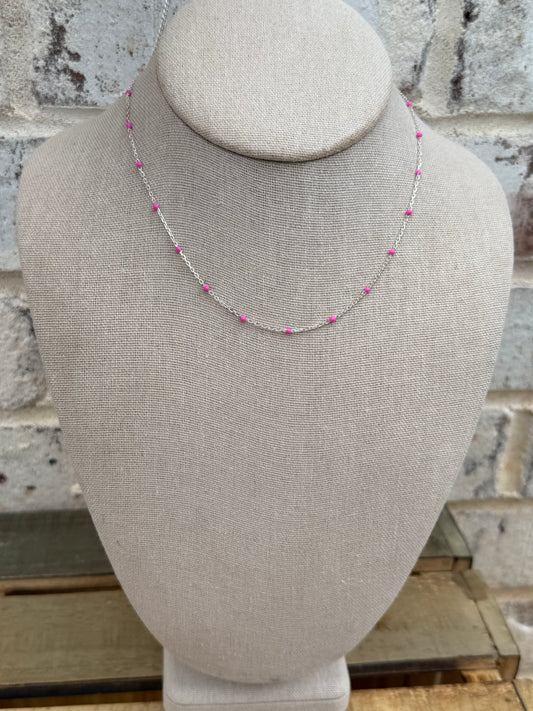 Pink Dove 12” Layering Chain (attaches to base chain)