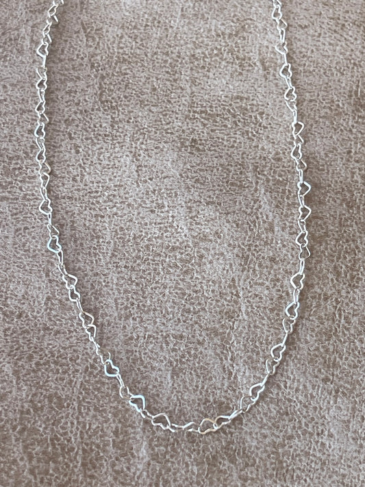 Heart to Heart Layering Chain Sterling Silver (base chain not included)