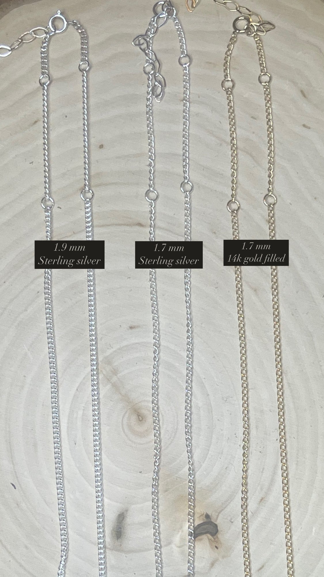 1.9mm Sterling Silver Base Chain