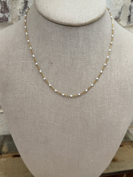 White Dove 12” Layering Chain (attaches to base chain)